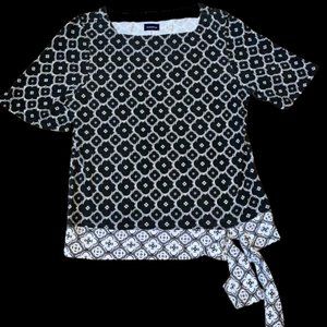 Needle & Cloth Woman’s Small Black Shirt Sleeve  Retro Styled Top